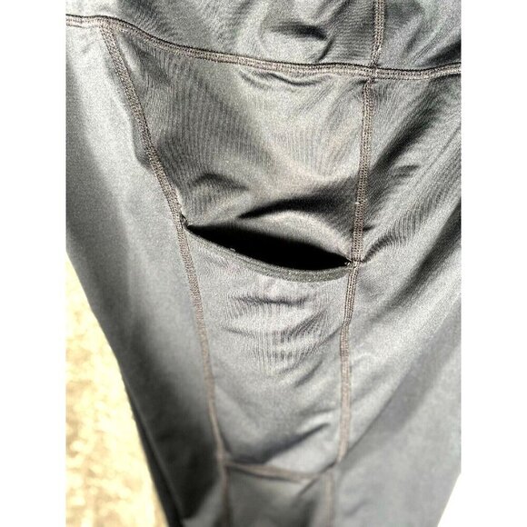 Nike Dri-Fit Black Mesh Panel Active Leggings Women’s Size XL - Picture 10 of 16